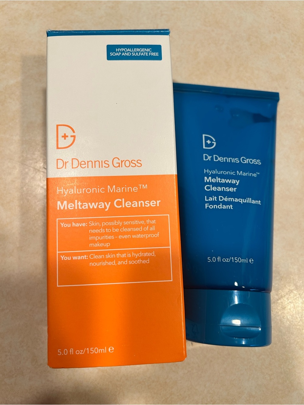 Dr Dennis Gross Hyaluronic Marine Meltaway Cleanser - Blue